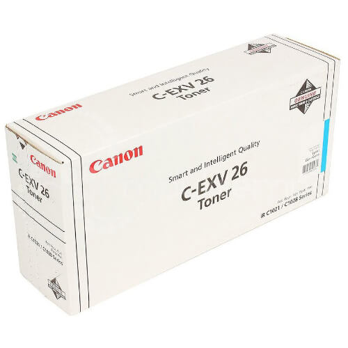 Оригинальный лазерный тонер-картридж Canon C-EXV26 C 1659B006 для Canon IR Canon C1021/ C1022/ C1028 голубой, 6000 страниц Оригинальный лазерный тонер-картридж Canon C-EXV26 C 1659B006 для Canon IR Canon C1021/ C1022/ C1028 голубой, 6000 страниц