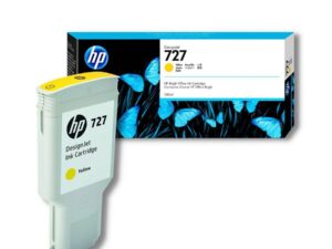 Оригинальный струйный картридж HP 727 F9J78A для HP DesignJet T1500/ T1530/ T2500/ T2530/ T3500/ T920/ T930, жёлтый, 300 мл.