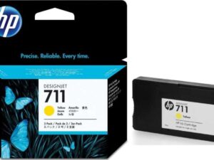 Оригинальный струйный картридж HP 711 CZ136A для HP Deskjet T120/ 520, желтый, 3*29 мл.