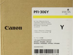 Оригинальный струйный картридж Canon PFI-306Y 6660B001 для Canon iPF 8300/ 8300S/ 8400/ 9400/ 9400S, желтый, 330 мл. Оригинальный струйный картридж Canon PFI-306Y 6660B001 для Canon iPF 8300/ 8300S/ 8400/ 9400/ 9400S, желтый, 330 мл.