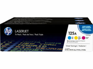 Оригинальный набор лазерных картриджей HP 125A CF373AM (CB541A+CB542A+CB543A), цветной, 3*1400 страниц