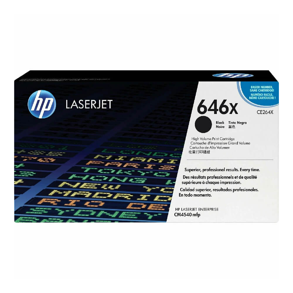 Оригинальный лазерный картридж HP 646X CE264X для HP Color LaserJet CM454, чёрный, 17000 страниц Оригинальный лазерный картридж HP 646X CE264X для HP Color LaserJet CM454, чёрный, 17000 страниц