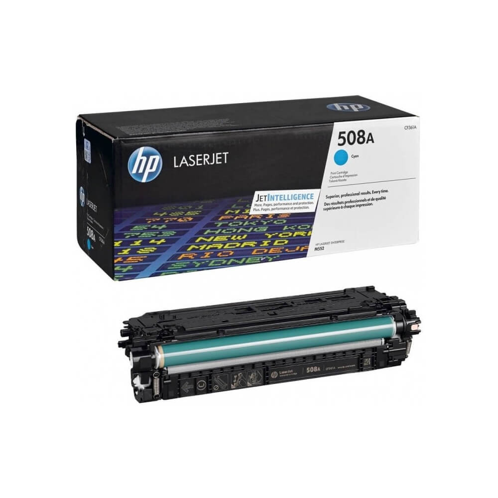 Оригинальный лазерный картридж HP 508A CF361A для HP Color LaserJet Enterprise M552dn/ M553dn/ M553n/ M553x, голубой, 5000 страниц Оригинальный лазерный картридж HP 508A CF361A для HP Color LaserJet Enterprise M552dn/ M553dn/ M553n/ M553x, голубой, 5000 страниц
