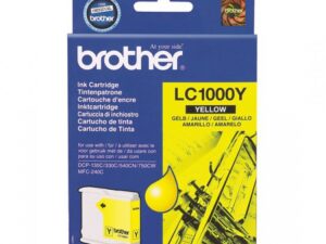 Оригинальный струйный картридж Brother LC-1000Y (LC-1000Y) для Brother DCP-130C/ MFC-240CN, жёлтый, 400 страниц