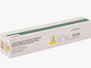 Оригинальный лазерный картридж Oki 44469714/44469704 для Oki C310/ C330/ C510/ C530/ MC351/ MC361/ MC561, желтый, 2000 страниц