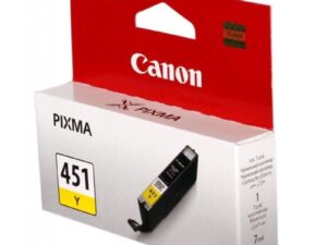 Оригинальный струйный картридж Canon CLI-451Y 6526B001 для Canon Pixma iP7240/ MG6340/ MG5440, желтый, 344 страницы