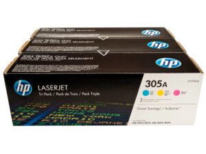 Оригинальный набор картриджей HP 305A CF370AM (CE411A+CE412A+CE413A), цветной, 3*2600 страниц
