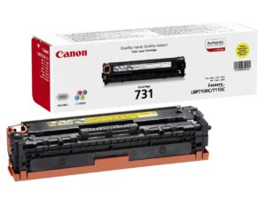 Оригинальный лазерный картридж Canon 731Y 6269B002 для принтера Canon LBP7100Cn, 7110Cw, желтый, 1500 страниц