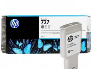 Оригинальный струйный картридж HP 727 F9J80A для HP DesignJet T1500/ T1530/ T2500/ T2530/ T3500/ T920/ T930, серый, 300 мл.