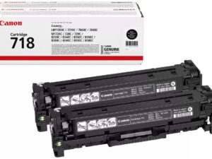 Оригинальный набор лазерных картриджей Canon 718Bk 2P 2662B005 для Canon LBP-7200/ LBP-7660/ LBP-7680/ MF8330/ MF8340/ MF8350/ MF8360/ MF8380, черный, 2*3400 страниц
