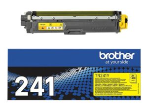 Оригинальный лазерный картридж Brother TN-241Y (TN241Y) для Brother HL-3140CW/ HL-3170СDW/ DCP-9020CDW/ MFC-9330CDW желтый, 1 400 страниц