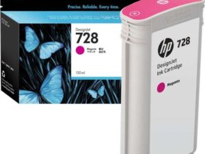 Оригинальный струйный картридж HP F9J66A (728) (130 мл., пурпурный) Оригинальный струйный картридж HP F9J66A (728) (130 мл., пурпурный)