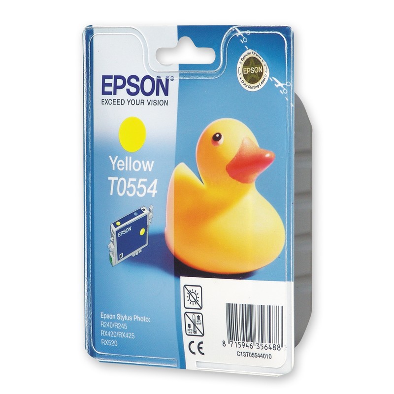 (Спец. условия) Картридж EPSON T0554 C13T05544010 желтый, (290 стр.) для Stylus RX520, R240 (Спец. условия) Картридж EPSON T0554 C13T05544010 желтый, (290 стр.) для Stylus RX520, R240