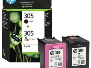 Оригинальный набор картриджей HP 305 (6ZD17AE) 2-Pack Tri-color/ Black для HP DeskJet 2320/ 2710/ 2720, чёрный/ цветной