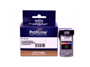 Струйный картридж PL-CL-51 для принтеров Canon FAX-JX200/210/500/510/MultiPASS-450/PIXMA-MP150/MP160/MP170/MP180/MX300/MX310/MX450/MX460/iP2200 Cyan/Magenta/Yellow 21 мл ProfiLine