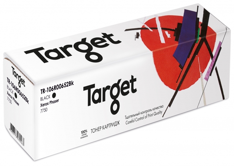 Картридж TARGET совместимый Xerox 106R00652 Black для Phaser 7750, 32k Картридж TARGET совместимый Xerox 106R00652 Black для Phaser 7750, 32k