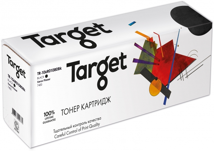 Картридж TARGET совместимый Xerox 106R01080 Black для Phaser 7400, 15k Картридж TARGET совместимый Xerox 106R01080 Black для Phaser 7400, 15k