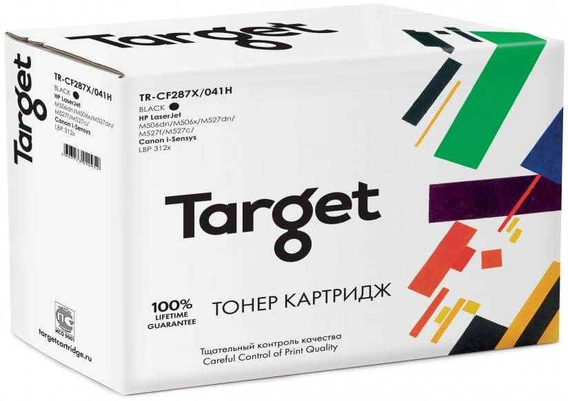 Картридж TARGET совместимый HP CF287X/Canon 041H для LJ M506dn/M506x/M527dn/M527f/M527c/Canon i-Sensys LBP 312x, 18k Картридж TARGET совместимый HP CF287X/Canon 041H для LJ M506dn/M506x/M527dn/M527f/M527c/Canon i-Sensys LBP 312x, 18k
