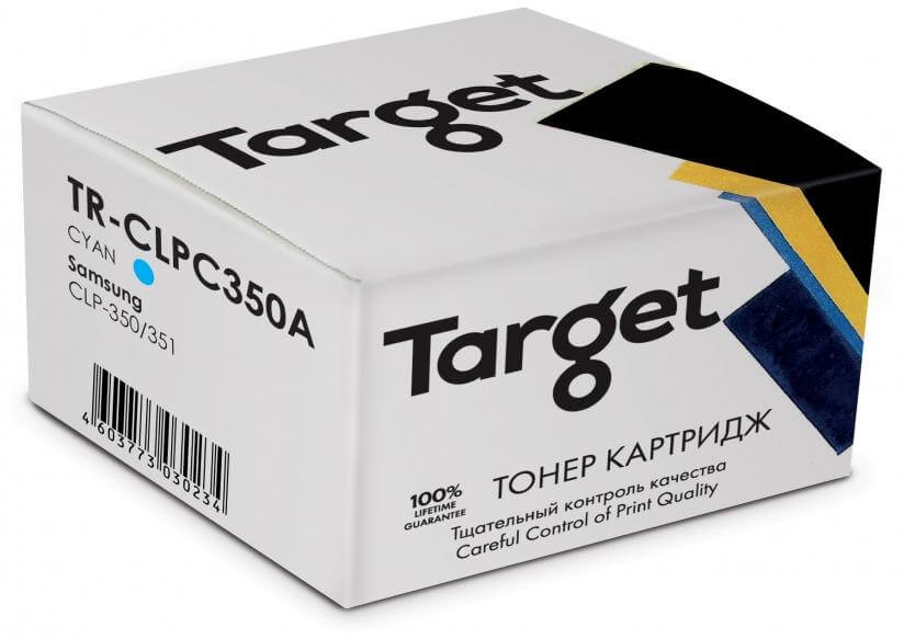 Тонер-картридж TARGET совместимый Samsung CLP-C350A Cyan для CLP-350/351, 2k Тонер-картридж TARGET совместимый Samsung CLP-C350A Cyan для CLP-350/351, 2k