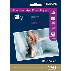 1103309 Фотобумага ПРЕМИУМ для стр.печати LOMOND 10х15см 260 г/м2 односторонняя Silky Bright 20л 1103309 Фотобумага ПРЕМИУМ для стр.печати LOMOND 10х15см 260 г/м2 односторонняя Silky Bright 20л