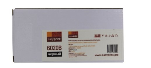 6020B Тонер-картридж EasyPrint LX-6020B для Xerox Phaser 6020/6022/WorkCentre 6025/6027 (2000 стр.) черный, с чипом 106R02763 6020B Тонер-картридж EasyPrint LX-6020B для Xerox Phaser 6020/6022/WorkCentre 6025/6027 (2000 стр.) черный, с чипом 106R02763