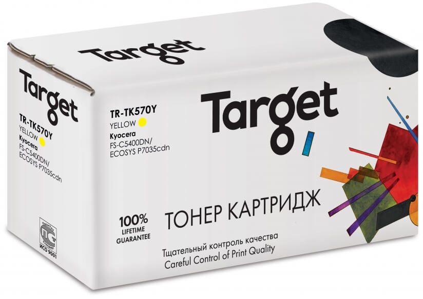 Совместимый картридж TARGET TR-TK570Y Kyocera TK-570Y для Kyocera FS-C5400DN/ECOSYS P7035cdn, желтый, 12000 страниц Совместимый картридж TARGET TR-TK570Y Kyocera TK-570Y для Kyocera FS-C5400DN/ECOSYS P7035cdn, желтый, 12000 страниц