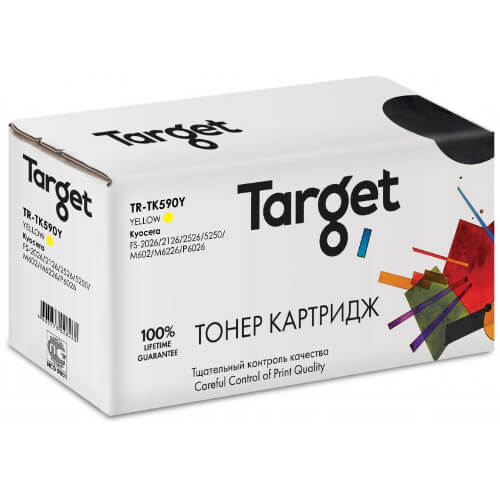 Совместимый картридж TARGET TR-TK590Y Kyocera TK-590Y, желтый, 5000 страниц Совместимый картридж TARGET TR-TK590Y Kyocera TK-590Y, желтый, 5000 страниц