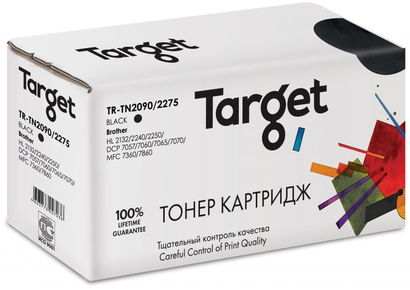 Картридж TARGET совместимый Brother TN-2090/2275 для HL 2132/2240/2250/DCP 7057/7060/7065/7070/MFC 7360/7860, 2.5k Картридж TARGET совместимый Brother TN-2090/2275 для HL 2132/2240/2250/DCP 7057/7060/7065/7070/MFC 7360/7860, 2.5k