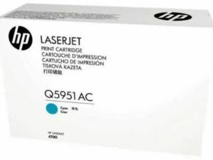 Оригинальный лазерный картридж HP 643A Q5951AC, голубой, 10000 страниц