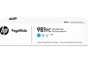 Оригинальный струйный картридж HP L0R17YC (№981YС) для HP PageWide Managed Color E58650dn (L3U42A), HP PageWide Managed Color Flow E58650z (L3U43A), голубой, 16 000 страниц