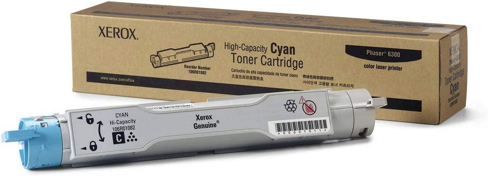 Оригинальный тонер Xerox 106R01082, голубой, 7 000 страниц для Xerox Phaser 6300 Оригинальный тонер Xerox 106R01082, голубой, 7 000 страниц для Xerox Phaser 6300