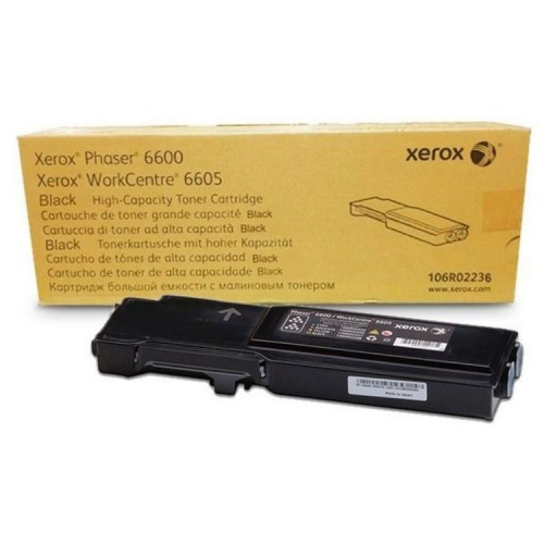 Оригинальный лазерный картридж Xerox 106R02236, черный, 8000 страниц для Xerox Phaser 6600, WorkCentre 6605 Оригинальный лазерный картридж Xerox 106R02236, черный, 8000 страниц для Xerox Phaser 6600, WorkCentre 6605