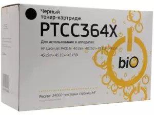 Совместимый лазерный картридж Bion PTCC364X для HP LaserJet P4015dn, LaserJet P4015n, LaserJet P4015tn, LaserJet P4015x, и др.