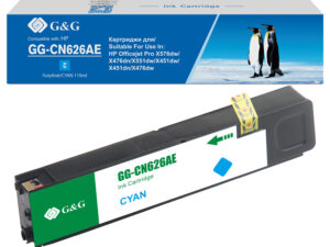 Совместимый струйный картридж G&G GG-CN626AE для HP OfficeJet Pro X451DW, OfficeJet Pro X476DW, OfficeJet Pro X551DW, OfficeJet Pro X576DW, и др.
